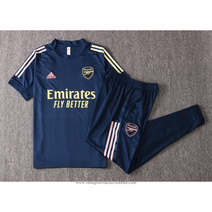 Tuta da Track Arsenal Manica Corta 2020 2021 Blu